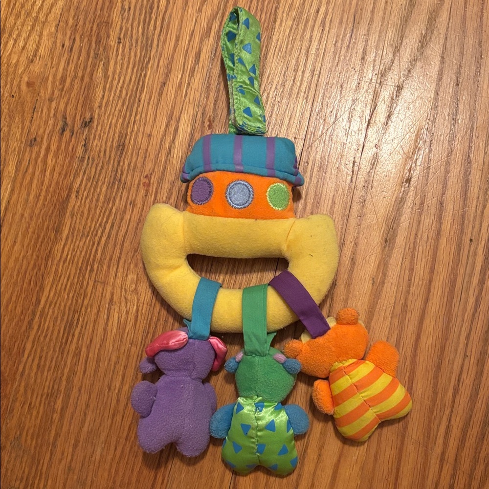 Colorful Plush Animal Rattle Toy - Picture 2 of 2